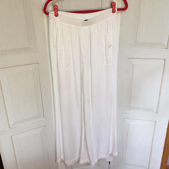 Splendid White Wide Leg Pants - Picture 1 of 15
